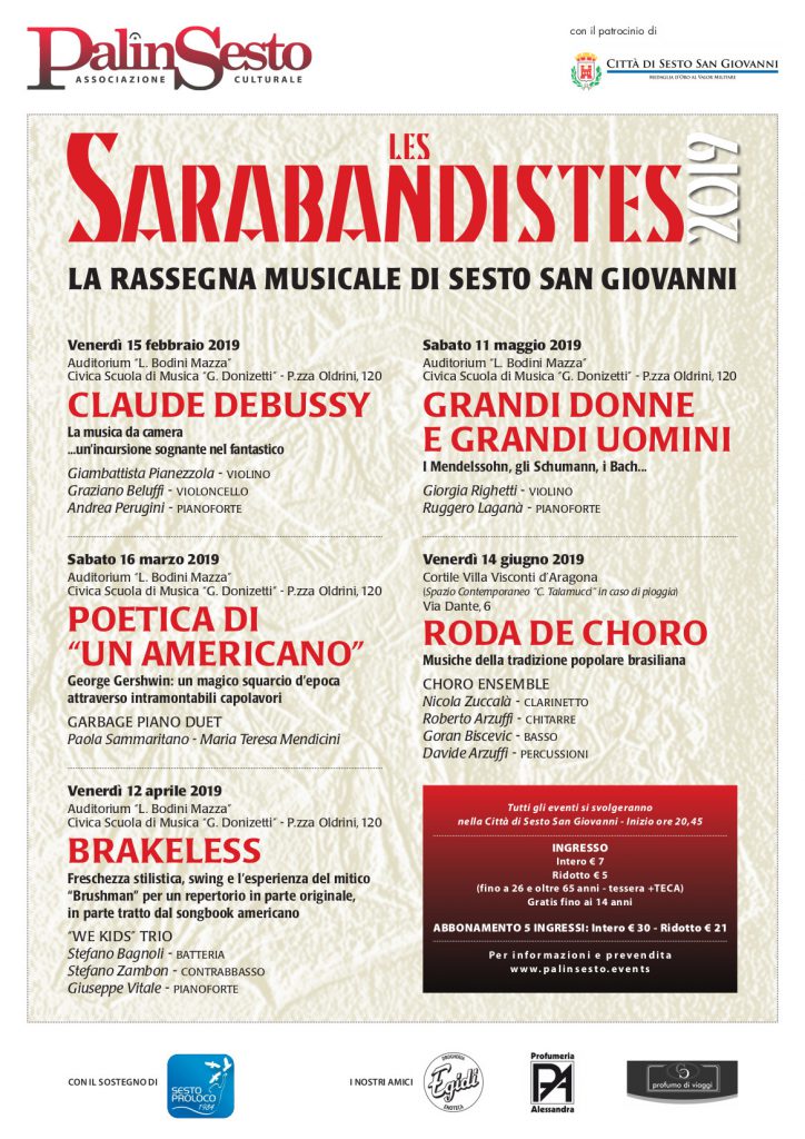 Poster Les Sarabandistes Stagione 2019